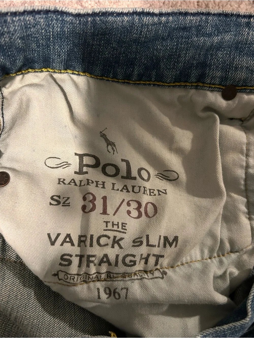Polo Ralph Lauren Men's Light Blue Denim Jeans